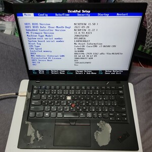 Lenovo ThinkPad X1 Carbon Gen6 i7 8世代タッチパネル搭載　メモリ16GB 現状品
