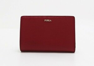 ◇美品【FURLA フルラ】2つ折り財布 ボルドー