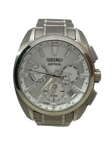 SEIKO◆ソーラー腕時計/アナログ/ステンレス/SLV/SLV/5x53-0av0/傷あり