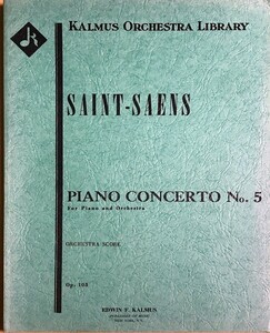 サン・サーンス ピアノ協奏曲 第5番 ヘ長調 Op.103 (指揮者用大型スコア) 輸入楽譜 SAINT-SAENS Piano Concerto No.5 Op.103 洋書