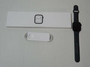 1056599C★ AppleWatch Series 7 GPS+Cellular 45mm MKJP3J/A ミッドナイトアルミニウムケース/ミッドナイトスポーツバンド