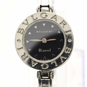 BVLGARI ブルガリ ビーゼロワン BZ22S 黒文字盤 SS クォーツ QZ バングルウォッチ レディース腕時計【中古】