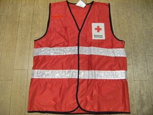 貴重★非売品★オリジナル品★世界 ボランティア活動 AMERICAN RED CROSS ジャケット ガードジャケット ベスト★アメリカ 赤十字 救助