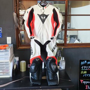 【美品】DAINESE ダイネーゼ D-AIR R MISANO P レーシングスーツ サイズ50 革ツナギ メンズ サーキット レース ウェア バイク 二輪 レザー