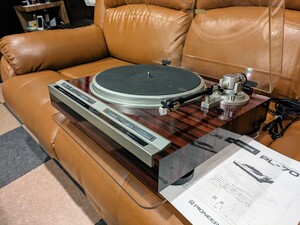 メンテナンス済 パイオニア PL-707 フルオートレコードプレーヤー 新品カートリッジ ダイレクトドライブ クォーツ Pioneer