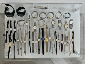 腕時計まとめ売り42点＋オメガベルト　ユニバーサルジュネーブ　セイコー　シチズン　ミキモト　ジャンクも含む　掘り出し物
