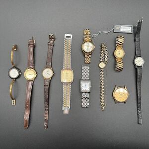 【Y-15】OMEGA オメガ LONGINES ロンジン SEIKO セイコー CITIZEN シチズン RADO ラドー GUCCI グッチ 腕時計 10本 おまとめ 動作未確認