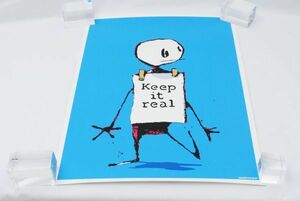 希少 WCP Banksy バンクシー KEEP IT REAL リプロダクション シルクスクリーン プリント 現代アート 限定品