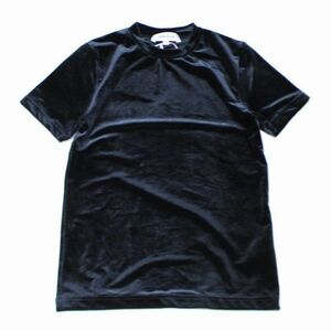 ENFOLD エンフォルド 23AW VELOUR T-SHIRT ベロア Tシャツ 38 ブラック