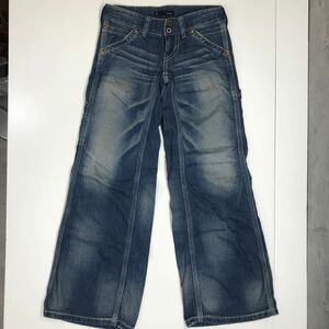 Johnbull ジョンブル　ペインターパンツ　日本製　ブーツカット　ワイド　デニムパンツ　Lサイズ　33-46a