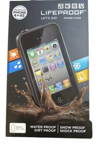 LIFEPROOF iPhone 4/4S Case ケース　防水・防塵・耐衝撃ケース (ブラック) 【長期保管品ですが未使用未開封品】