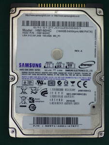 SAMSUNG HDD 2.5int UltraATA HM160HC 160GB 動作確認済(160002)