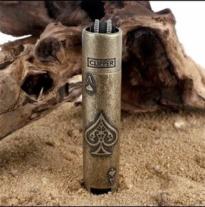 CLIPPER LIGHTER クリッパー ライター メタル ガスライター スペード ゴールド GOLD