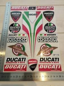 Ducatiステッカー　バイクステッカー　ヘルメットステッカー　ドゥカティ　motoGP ドゥカティステッカー　防水　反射　レーシングステッカ