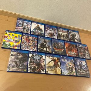 PS4ソフト 16本セット　PlayStation4 プレステプレイステーション4ドラクエ　戦国無双ファイナルファンタジー三國無双モンハンなど