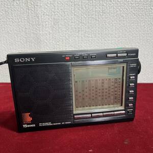 3棚028 SONY ソニー ICF-7600DA FM/LW/MW/SW 15BAND RADIO ラジオ トランシーバー 昭和 レトロ 当時物 