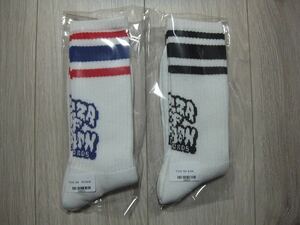 新品未開封 PIZZA OF DEATH PIZZA SOX TRICOLOR & BLACK 2足セット☆ピザオブデス ソックス 靴下 ブラック トリコロール