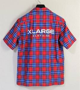 ◆XLARGE エクストララージ◆#01192411 半袖 タータンチェック プリントシャツ:S