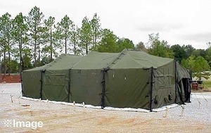 SALE【米軍放出品】シェルター 大型テント ミリタリー 指揮所テント 軍用テント キャンプ アウトドア 野営 イベント 防災 集会所 ☆CA19Q