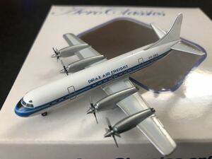 400 SCALE HANGER CLUB 1/400 Lockheed L-188 Electra DRAX AIR FREIGHT モデルNo.HC002 限定　120 シリアルNo.065