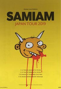新品 SAMIAM (サマイアム) JAPAN TOUR 2019 チラシ 非売品 5枚組 A 二十年ぶりの来日