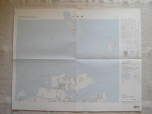 【地図】 六連島 1：25,000 平成8年発行/ 福岡 山口 藍島 馬島 和合良島 小倉北区 若松 戸畑 響灘 下関市 新日本製鉄専用鉄道 国土地理院