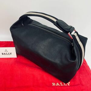 1円~[希少 極美品] Bally バリー ハンドバッグ バニティ トレインスポッティング 本革 レザー メンズ レディース 肩掛け 手提げ ポーチ 黒