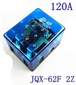 120AハイパワーリレーJQX-62F 2Z 2NO 2NC コイル電圧AC110V(AC100V)！