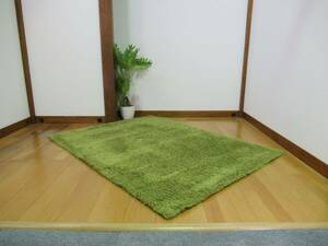 MOMO natural モモナチュラル RUG ラグ 120×160 カーペット グリーン 緑色 リビング 敷物 絨毯 マット インテリア 脇木工 Waki Woodwork 