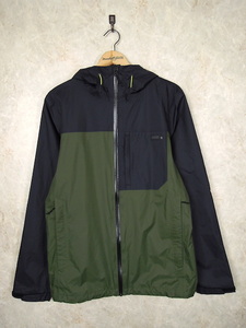 Mountain Hardwear DynoStryke Jaket●メンズSサイズ(実寸M程度)/深緑黒/防水マウンテンパーカー/ダークグリーンブラック/レインジャケット