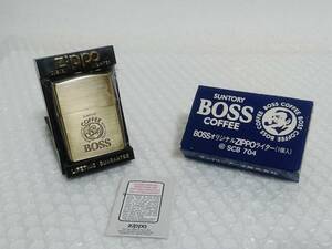 未着火品+非売品　Zippo　SUNTORY　BOSS　COFFEE　SCB 704　1995　サントリー　ボス　コーヒー