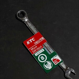 未使用品 京都機械工具 KTC ラチェット コンビネーションレンチ 8mm LMSR1-08