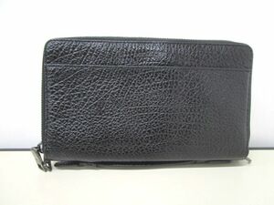 4358RNZ◎COACH コーチ メンズ 長財布 ダブルジップ トラベル オーガナイザー F67624 ブラック◎中古