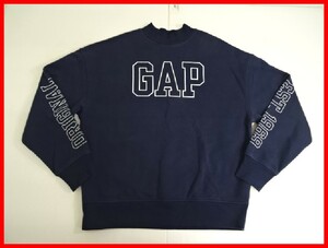 2401★SM-1040★GAP ギャップ トレーナー メンズ サイズ180/96A ネイビー 中古品