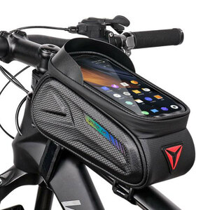 自転車 バイク スマホ スタンド バッグ カバン 大容量 ポーチ ツーリング サイクリング iPhone android 小物 収納