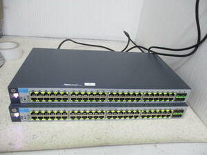 【中古品】HP 1810-48G J9660A Switch 48 port ★通電確認 本体のみ ★ 2台セット ★ NO:554