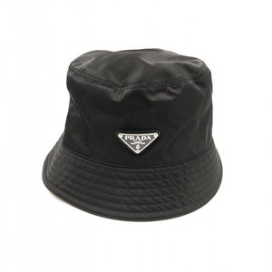 【中古】PRADA 20ss Re-Nylon Buckett Hat ブラック サイズXL プラダ ナイロン バケットハット[240024435261]