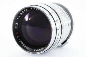 ★☆ Nikon ニコン Nippon Kogaku NIKKOR-P・C 8.5cm 85mm F2 単焦点レンズ ★☆