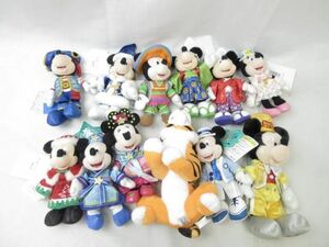 【同梱可】中古品 ディズニー ミッキー ミニー クリスマス スプリングヴォヤッジ 他 ぬいぐるみバッジ タグ付きグッ