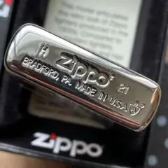 【未使用品】zippo 2021年 重厚感 鎧アーマーヘアライン クマさんシール