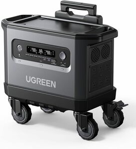 UGREEN ポータブル電源 2000W/2048Wh 3000W出力 拡張バッテリー対応 10年以上寿命 蓄電池　【送料込み】