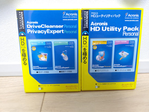 ACRONIS(開発)/ソースネクスト(販売) Drive Cleanser Personal & Privacy Expert Personal, HD Utility Pack Personal (中古)