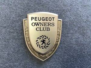 プジョー PEUGEOT メタルカーエンブレム 車用デカール 飾り 金属ステッカー シール バッジ ドレスアップ 1個 ゴールド 19番
