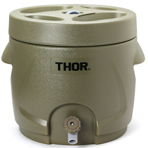 THOR ソー 10L ウォータージャグ オリーブ 幅30.5×奥行き34×高さ30cm ポリプロピレン製 保冷 保温 スポーツド