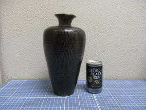 陶器製　花瓶　在銘　検　工芸品 陶芸 日本の陶磁 陶磁一般　花器　壺