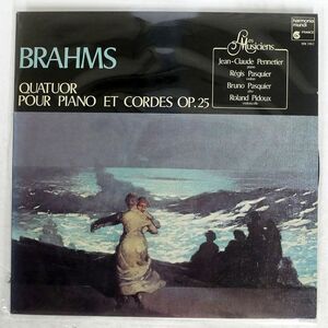 JEAN-CLAUDE PENNETIER/BRAHMS : QUATUOR POUR PIANO ET CORDES OP. 25/HARMONIA MUNDI HM1062 LP