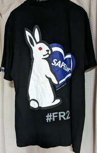 1円〜 サプール FR2 コラボ Ｔシャツ うさぎ ハート ブルー レア SAPEur エフアールツー