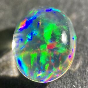 遊色効果抜群!!〔天然オパール約1.903ct〕a約9.51×7.43mm ルース 裸石 宝石 ジュエリー jewelry opal テDE0