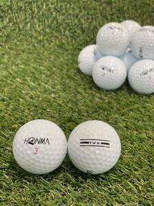 本間ゴルフボール HONMA TW-X 2021年モデル 【A級ランク】12個セットロストボール 33