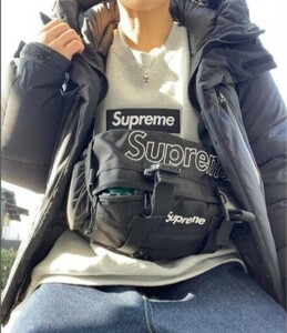 ☆ 19FW Supreme シュプリーム Waist Bag ウエストバッグ ショルダーバッグ ボディーバッグ バッグ box logo ボックスロゴ (ブラック黒)ESM